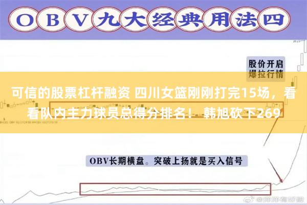 可信的股票杠杆融资 四川女篮刚刚打完15场，看看队内主力球员总得分排名！ 韩旭砍下269