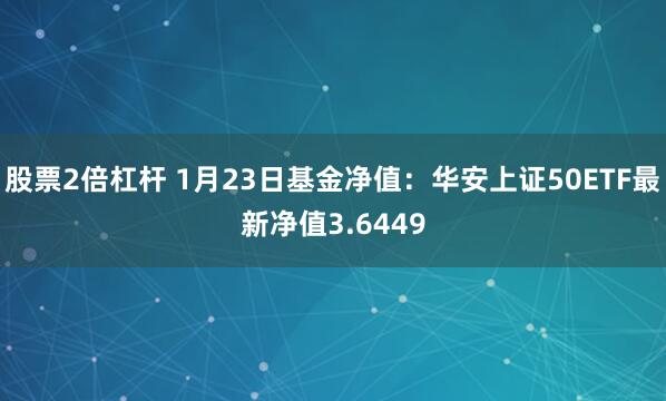 股票2倍杠杆 1月23日基金净值：华安上证50ETF最新净值3.6449