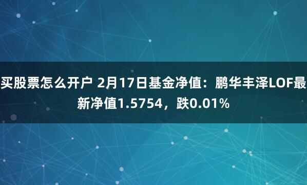 买股票怎么开户 2月17日基金净值：鹏华丰泽LOF最新净值1.5754，跌0.01%